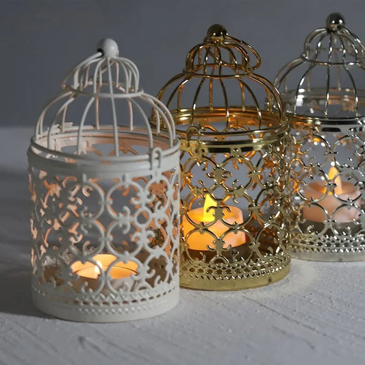 MOONBIFFY Birdcage Candle Holder – A Touch of Modern Elegance