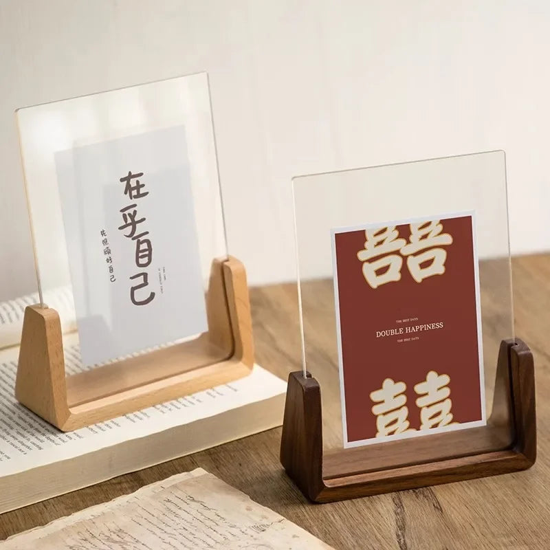 Solid Wood & Acrylic Photo Frame