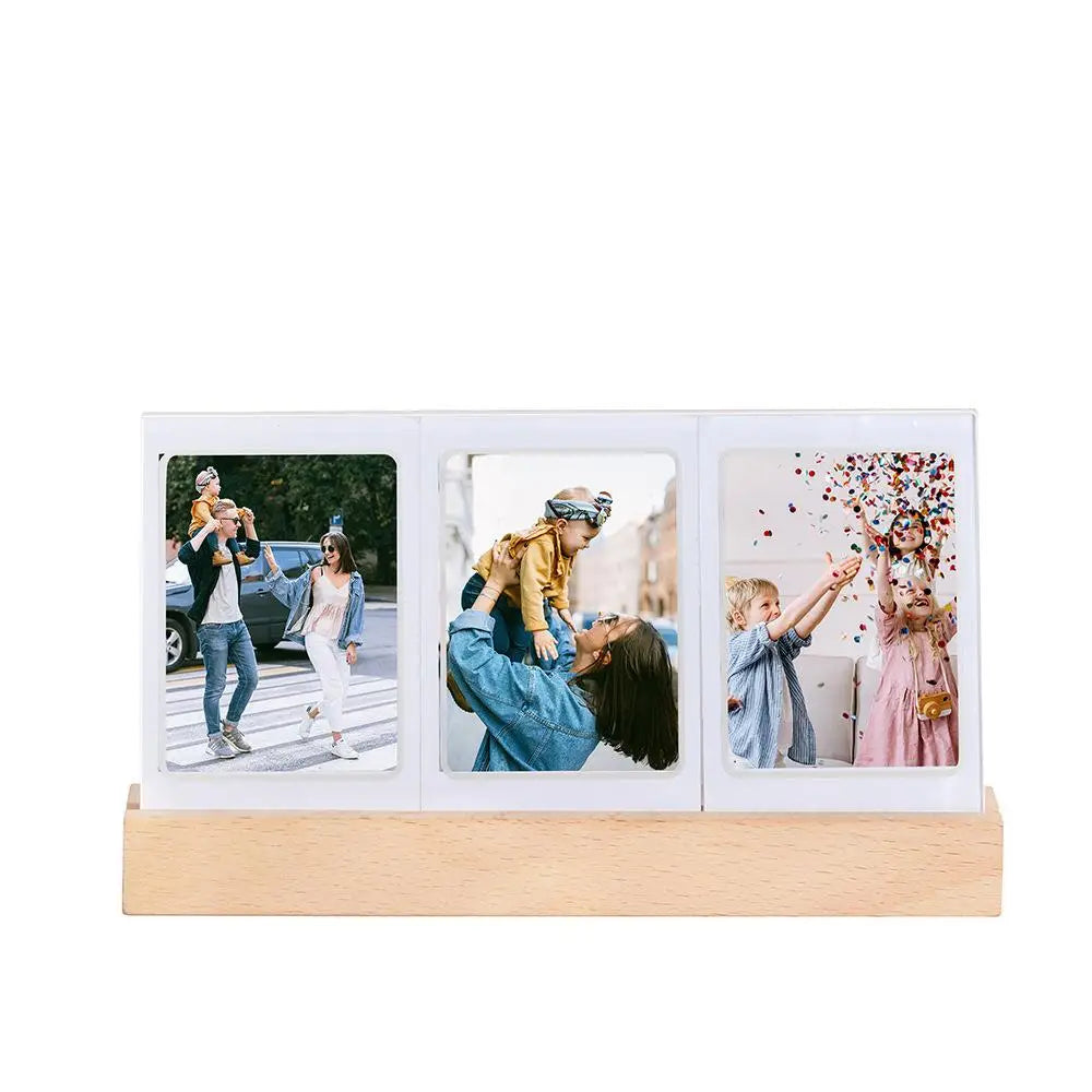 Desktop 3-in-1 LED Acrylic Photo Frame