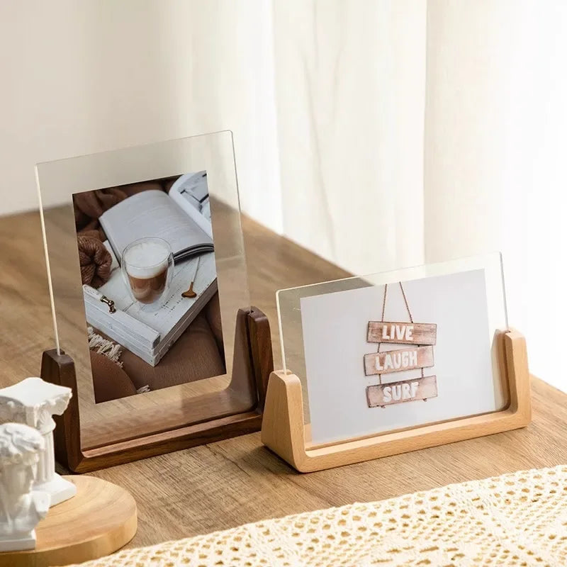 Solid Wood & Acrylic Photo Frame