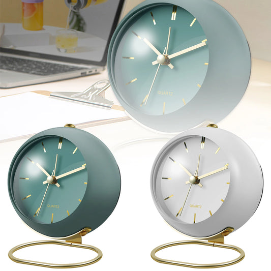 Elegant Retro Alarm Clock – Silent & Stylish Timepiece for Any Room